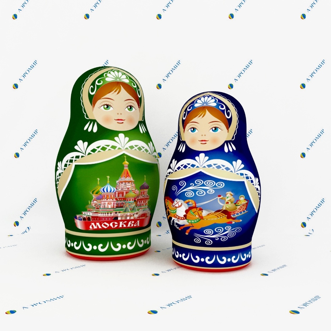 Надувные матрешки в авторском дизайне
