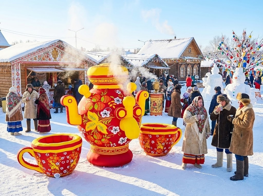 надувное оформление Масленицы